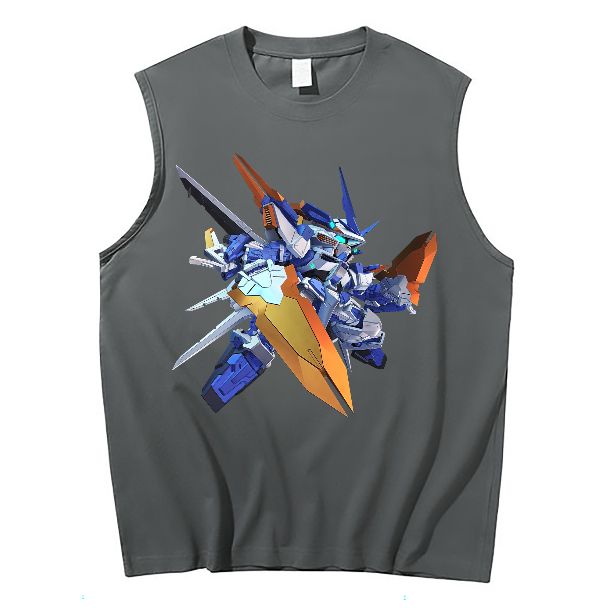 （画像用） 機動戦士ガンダム Mobile Suit Gundam コットン100％タンクトップ（フロントプリント）
